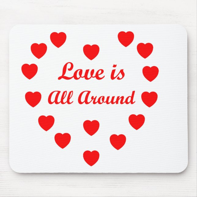 Mousepad O amor está por aí (Frente)
