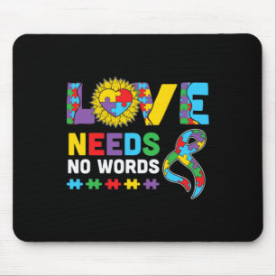 Mousepad O Amor Não Precisa De Palavra Autismo Autismo Sens