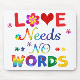 Mousepad O Amor Não Precisa De Palavras