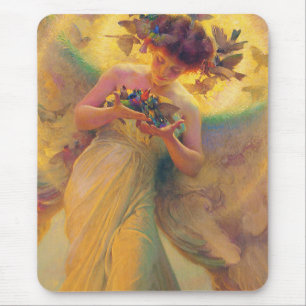 Mousepad O anjo dos pássaros Franz Dvorak 1910