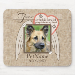 Mousepad O anjo para sempre amado voa o costume da simpatia