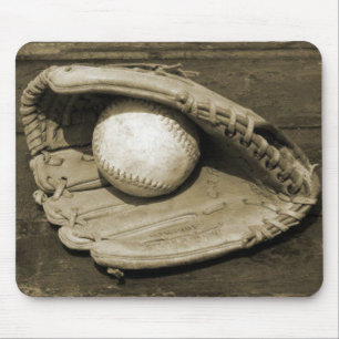 Mousepad O antigo Mit de Baeball e a bola