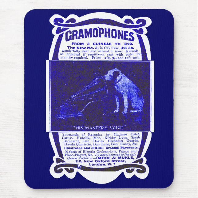 Mousepad O anúncio de voz do mestre (Frente)