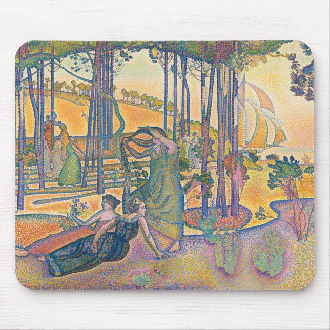 Mousepad O Ar da Noite de Henri Cross (Frente)