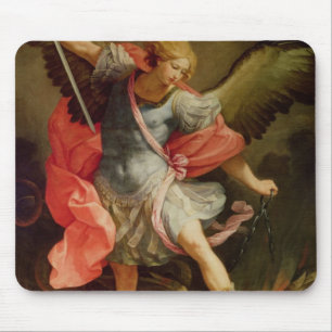Mousepad O arcanjo Michael que derrota a satã
