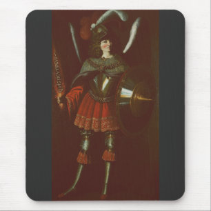 Mousepad O Arcanjo Miguel por Francisco de Zurbarán Arte