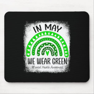 Mousepad O Arco-Íris Em Maio Vestimos O Verde Awarene Saúde