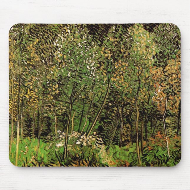 Mousepad O arvoredo por Vincent van Gogh (Frente)