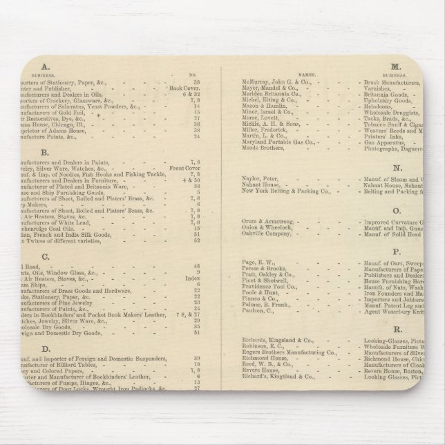 Mousepad O Atlas Americano de Colton, página de título Vers (Frente)