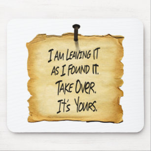 Mousepad O atlas do sinal de Wyatt Shrugged o tapete do