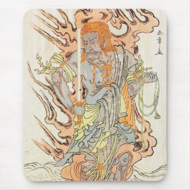 Mousepad O ator Ichikawa Danjuro V como uma imagem de pedra (Frente)