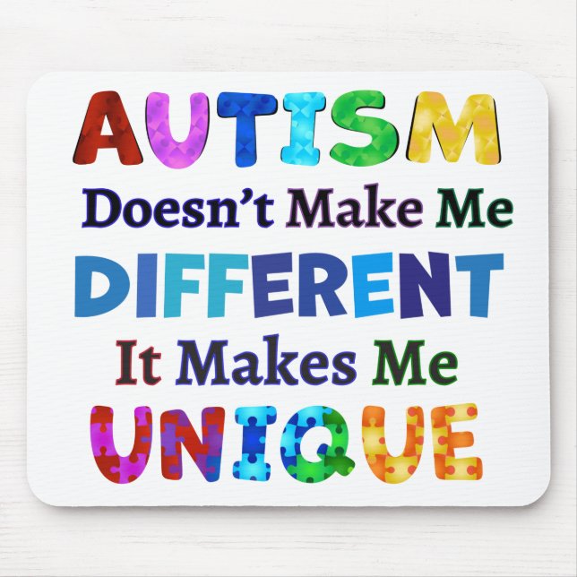 MOUSEPAD O AUTISM ME TORNA ÚNICO (Frente)