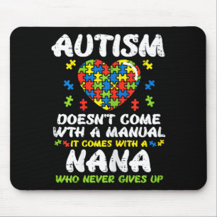 Mousepad O Autismo Não Vem Com Manual Nana Conscientização