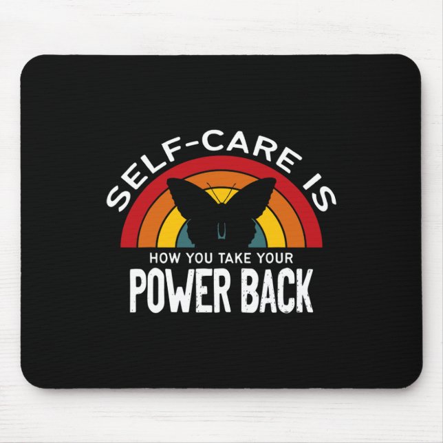 Mousepad O Autoatendimento De Conscientização Da Saúde Está (Frente)