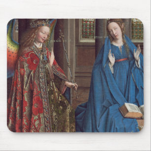 Mousepad O aviso, C. 1434 - 36 (óleo em canvas)