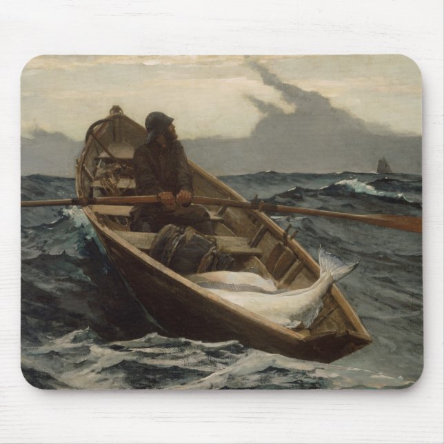 Mousepad O aviso de voo (por Winslow Homer) (Frente)
