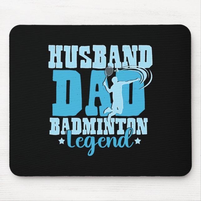 Mousepad O Badminton lê o Badminto do Tartaruga Retro (Frente)