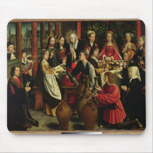 Mousepad O banquete do casamento em Cana, c.1500-03