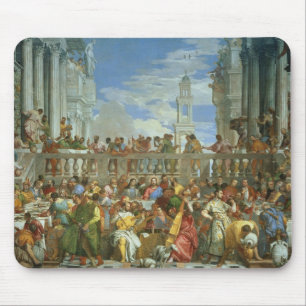 Mousepad O banquete do casamento em Cana, c.1562 (óleo em