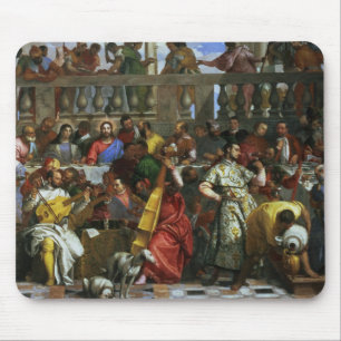 Mousepad O banquete do casamento em Cana, detalhe de