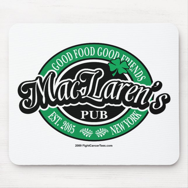 Mousepad O bar de MacLaren (Frente)