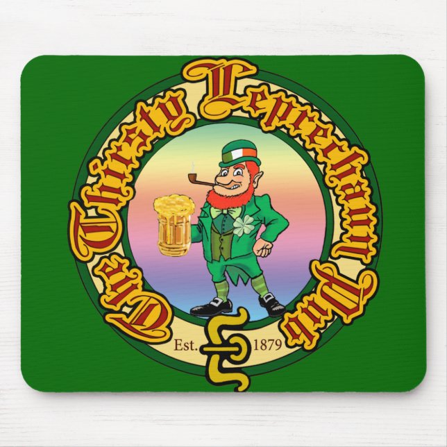 Mousepad O bar sedento do Leprechaun (Frente)