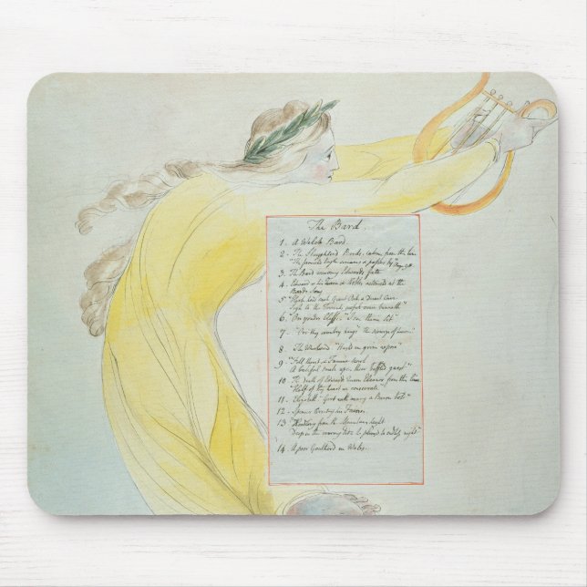 Mousepad "O bardo", projeta 52 "dos poemas de Thomas GR (Frente)