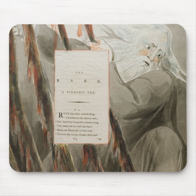 Mousepad O bardo: Um ode Pindaric, 'dos poemas de Thoma (Frente)