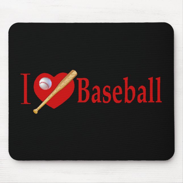 Mousepad O basebol ostenta presentes do amante (Frente)