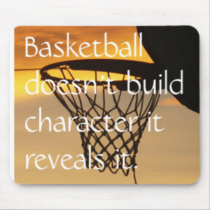 Mousepad O basquetebol não constrói o characte…