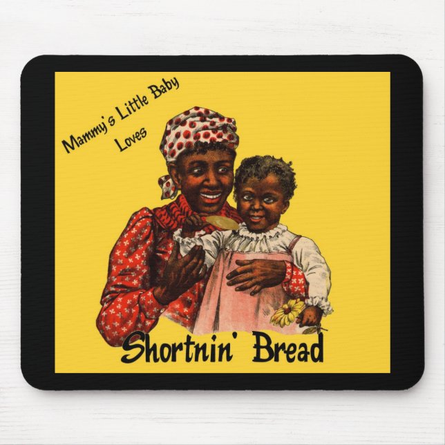 Mousepad O bebê pequeno do Mammy ama o pão de Shortnin (Frente)
