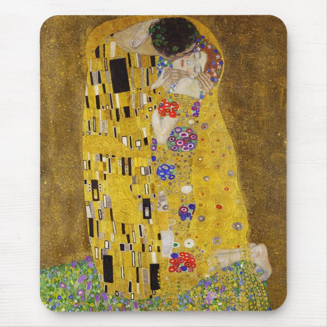 Mousepad O Beijo - Gustav Klimt (Frente)