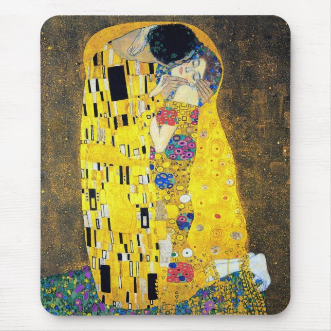 Mousepad O beijo, Gustavo Klimt (Frente)