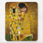 Mousepad O beijo por Gustavo Klimt<br><div class="desc">O beijo por Gustavo Klimt</div>