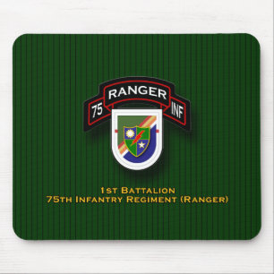 Mousepad ø Bn, 75th infantaria - guardas florestais flash