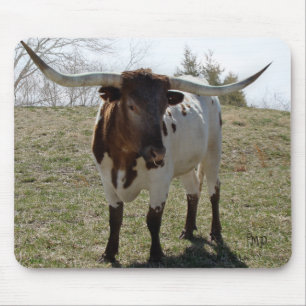 Mousepad O boi Roan de Longhorn personaliza se desejado