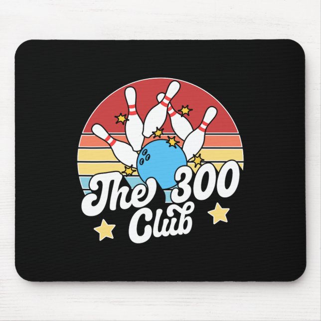 Mousepad O Boliche Clube 300 Diversão no Boliche  (Frente)