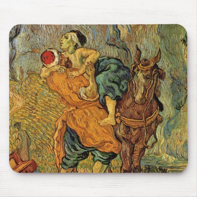 Mousepad O Bom Samaritano por Vincent van Gogh (Frente)