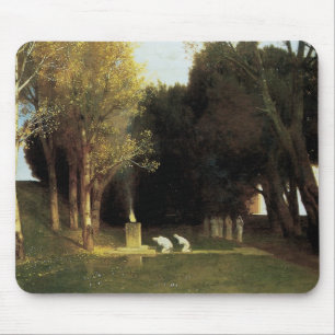 Mousepad O Bosque Sagrado por Arnold Bocklin, Arte Antigo