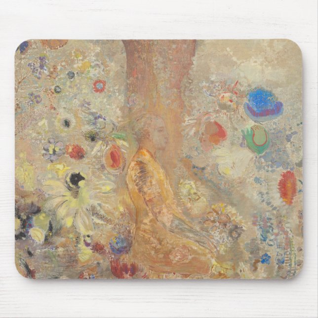Mousepad O Buda de Odilon Redon (Frente)
