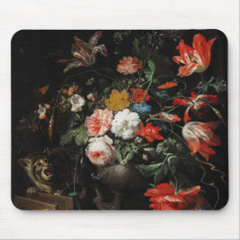 Mousepad O Buquê derrubado de Abraham Mignon