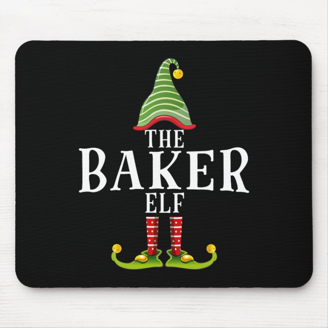 Mousepad O Byker Elf Funny Matching Pajama Natal  (Frente)