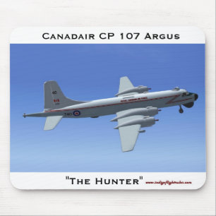 Mousepad O caçador, tapete do rato de Canadair PC 107 Argus