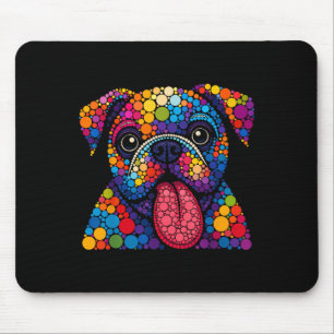 Mousepad O Cachorro Borrão Engraçado Passa Bolinhas Feliz D
