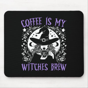 Mousepad O Café É Que As Minhas Bruxas Criam A Bruxa De Hal