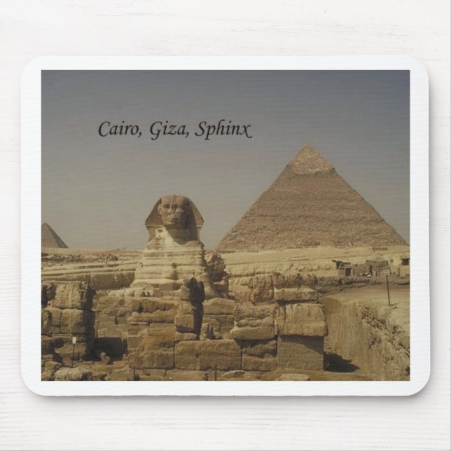 Mousepad O Cairo, Giza, a esfinge (St.K.) (Frente)