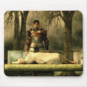 Mousepad O caixão de vidro do branco da neve