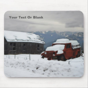 Mousepad O caminhão vermelho velho