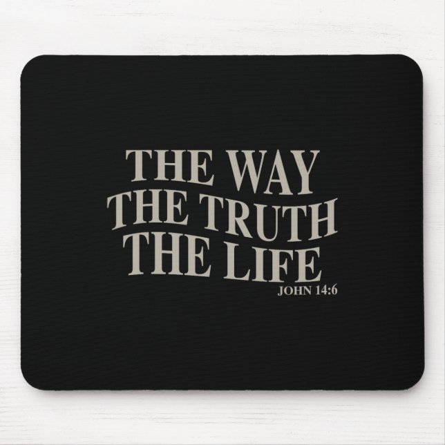 Mousepad O Caminho A Verdade A Vida Cruz Cristão Pai Gordo (Frente)