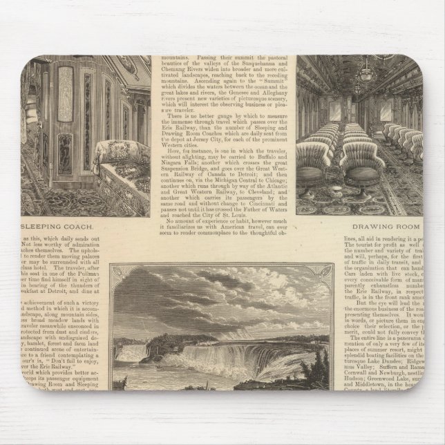 Mousepad O caminho de ferro Erie (Frente)